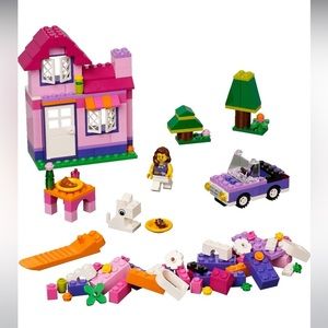 NIB Lego 4625 Pink Brick Box Self Storing Build Box Kit!  💗 Retired !